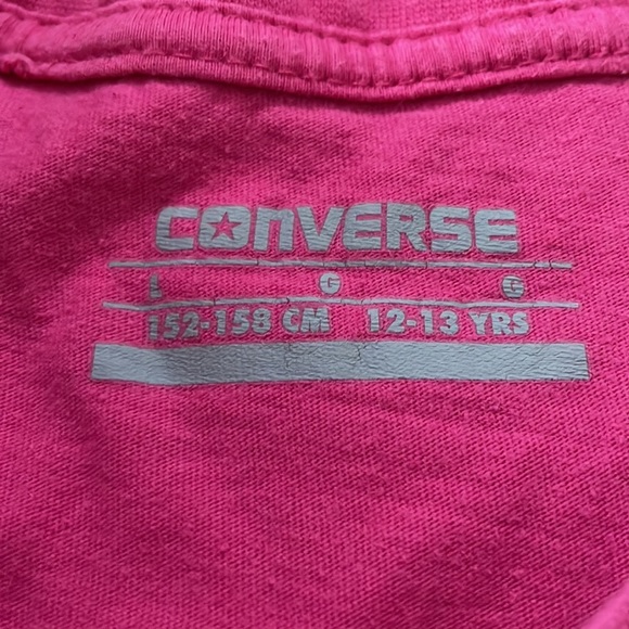 Girls Converse T-Shirt Size L - Picture 4 of 4